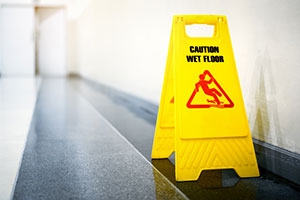 Wet floor sign